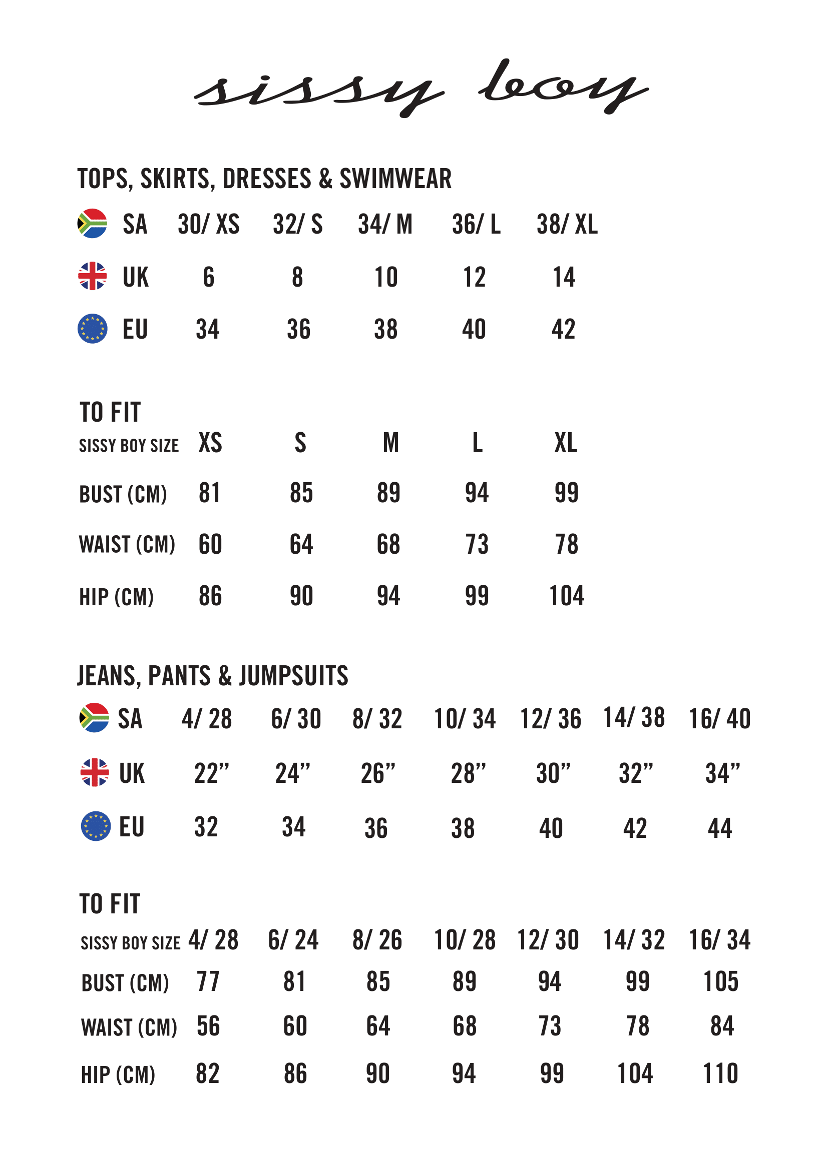 Size Guide