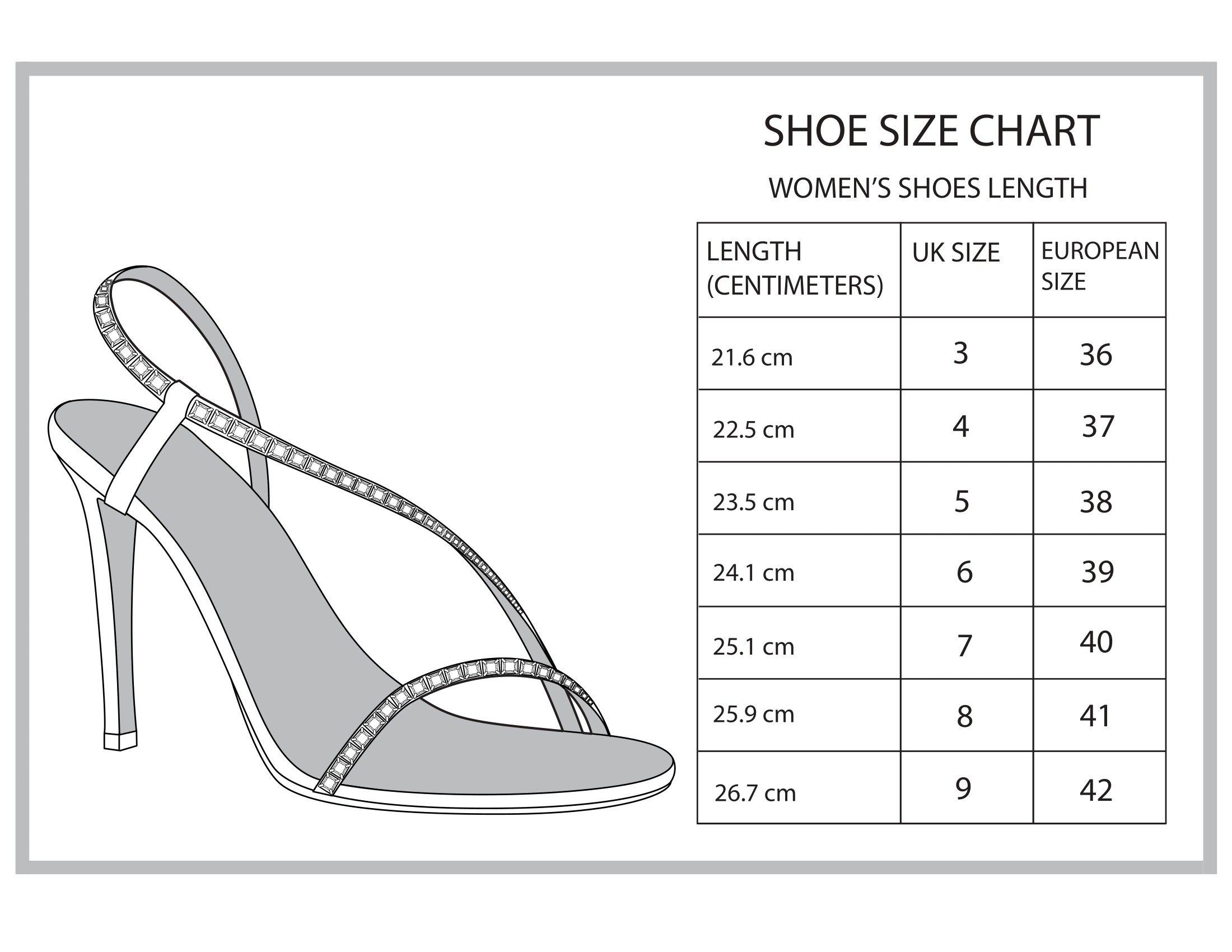 Anthropologie Shoe Size Chart
